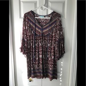 She & Sky boho peasant top.Sz.S.